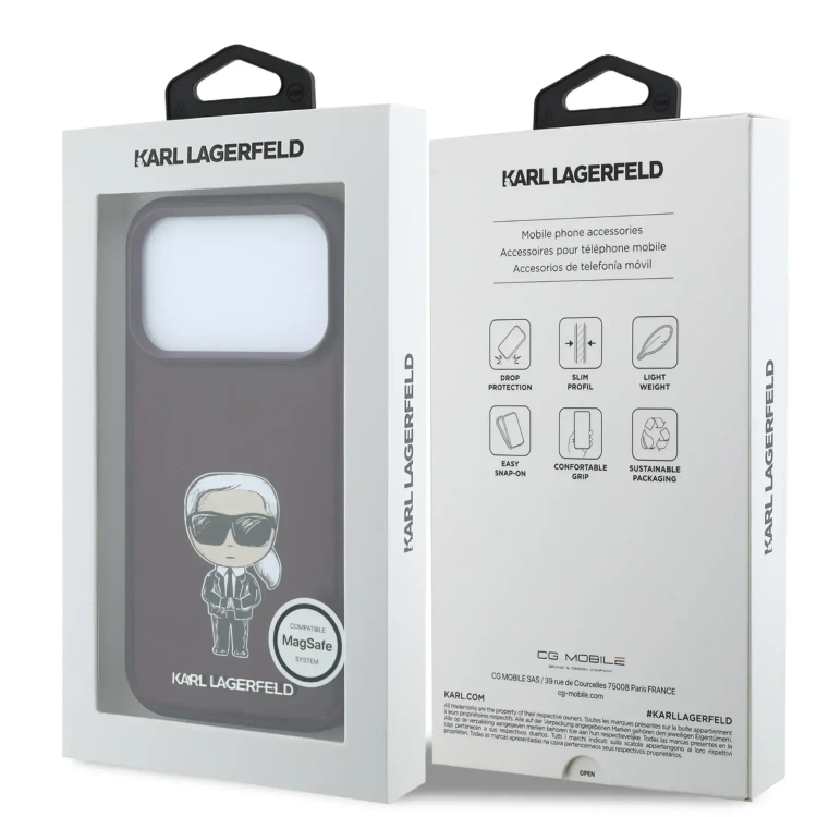 قاب کارل لاگرفلد Karl Lagerfel Smooth PU Ikonik Sketch Hard Cover (GN851)