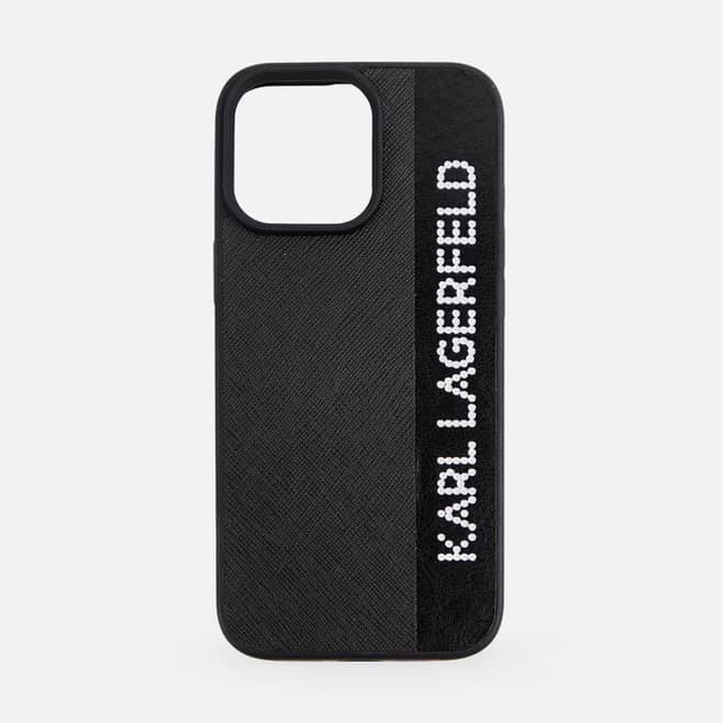 قاب کارل لاگرفلد چرمی نگینی Karl Lagerfeld Leather Negini (GN876)