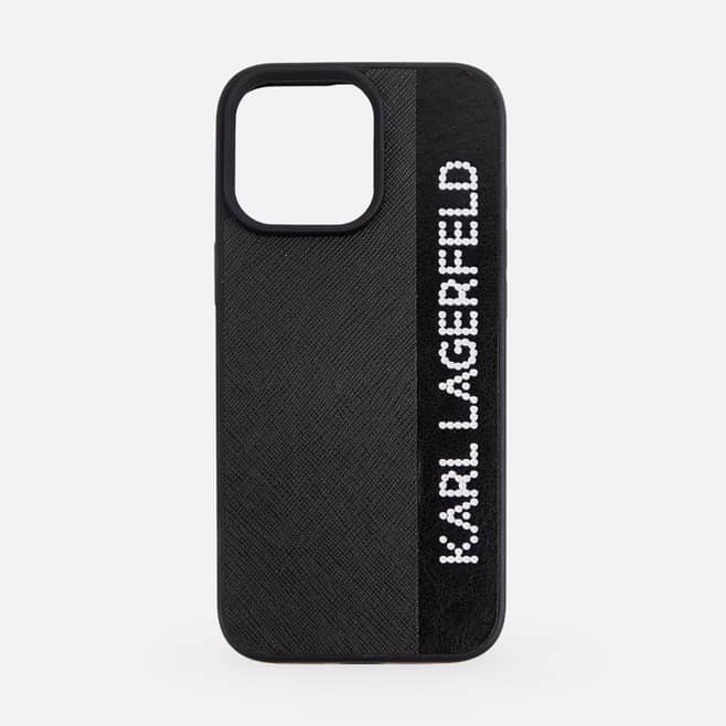 قاب کارل لاگرفلد چرمی نگینی Karl Lagerfeld Leather Negini (GN876)