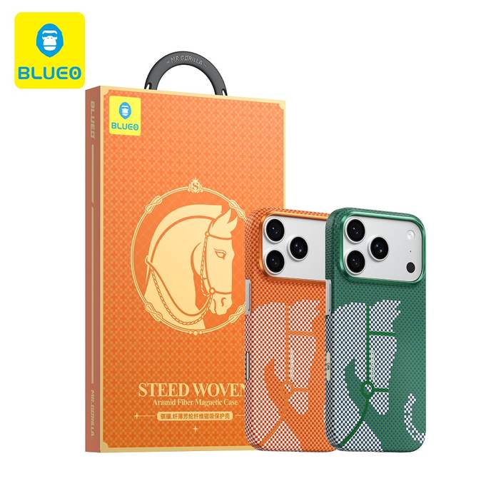 قاب بلو Blueo Steed Woven Aramid Fiber Magnetic Case Iphone (GN882)
