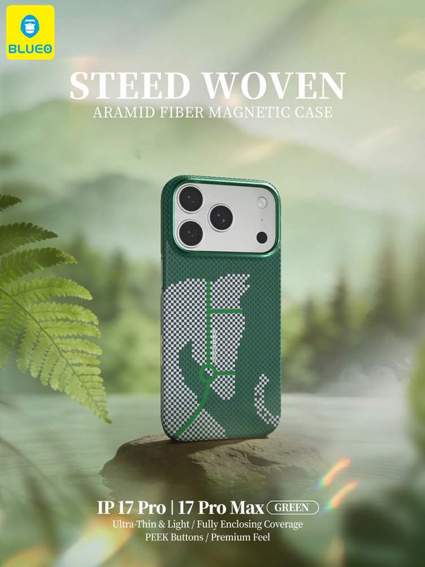 قاب بلو Blueo Steed Woven Aramid Fiber Magnetic Case Iphone (GN882)