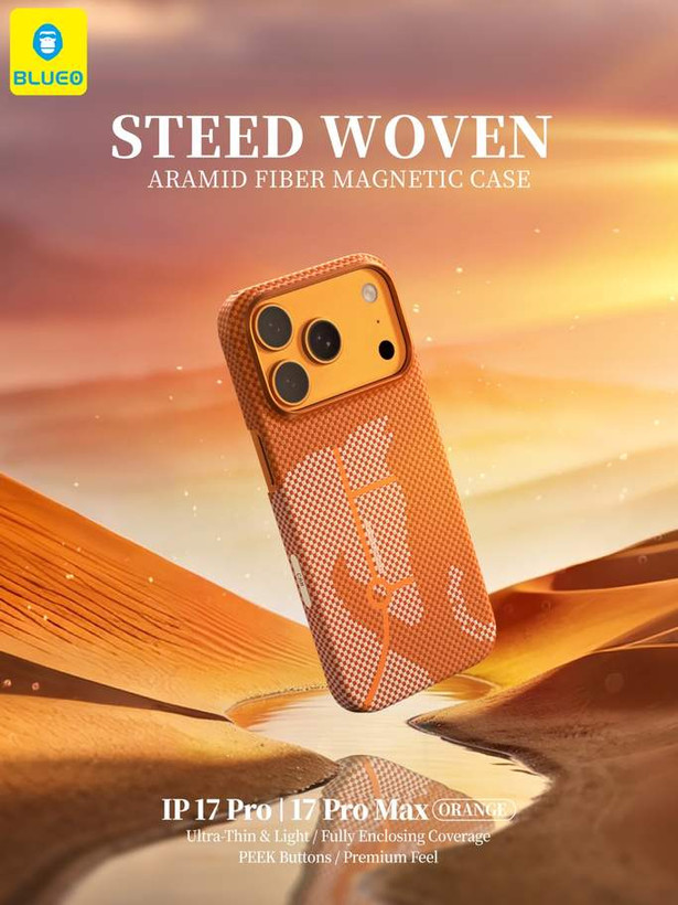 قاب بلو Blueo Steed Woven Aramid Fiber Magnetic Case Iphone (GN882)