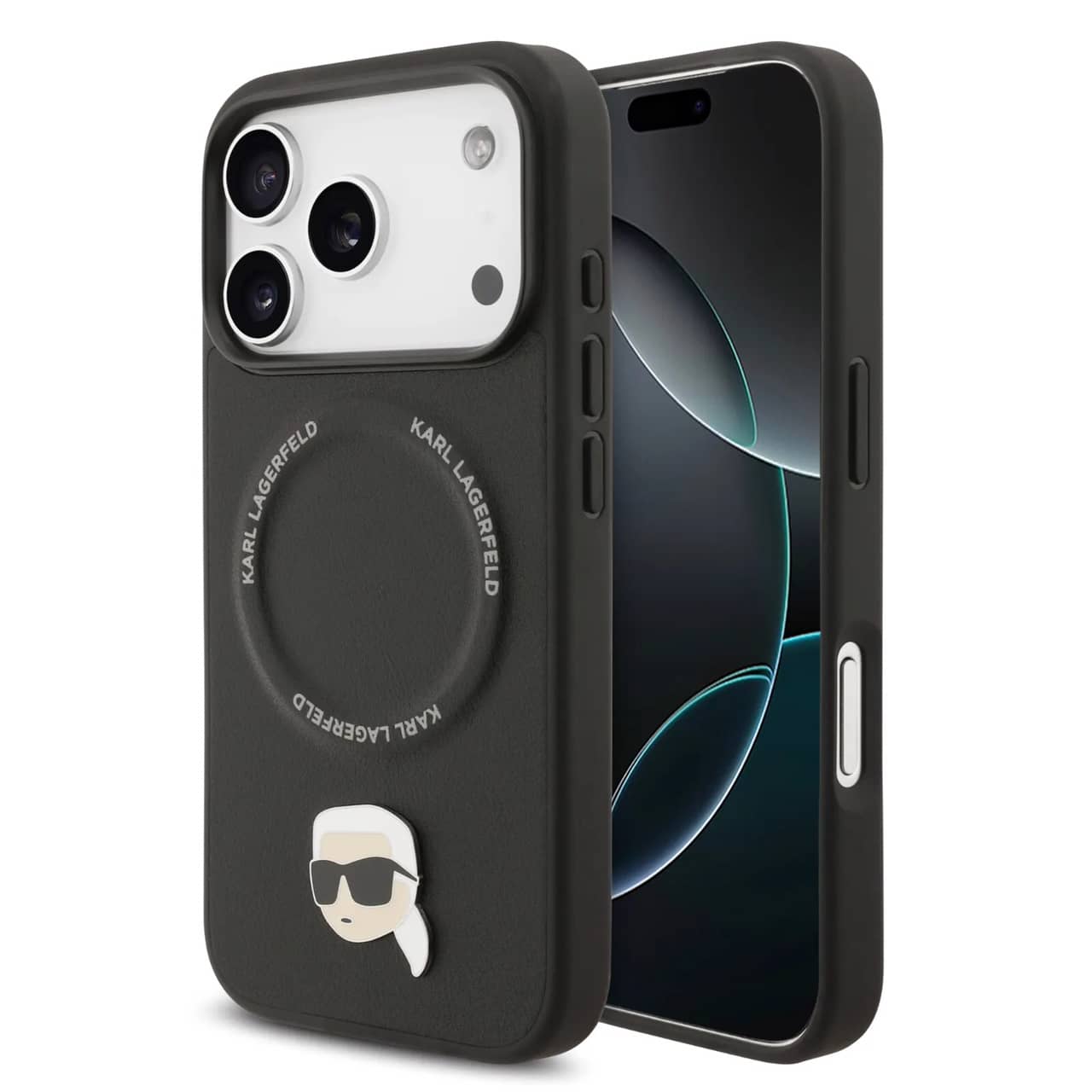 قاب کارل لاگرفلد Karl Lagerfeld تکی با مگ سیف Iphone سری 17 (GN895)