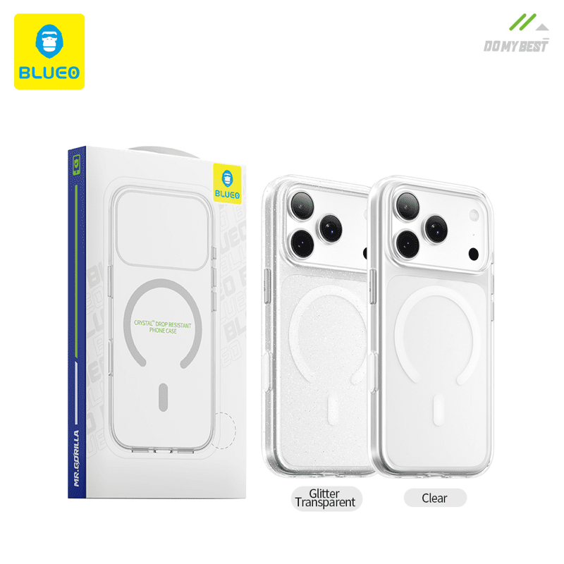 قاب بلو کریستالی شفاف Blueo Crystal Clear Pro Drop Resistant Phone Case Iphone (GN897)