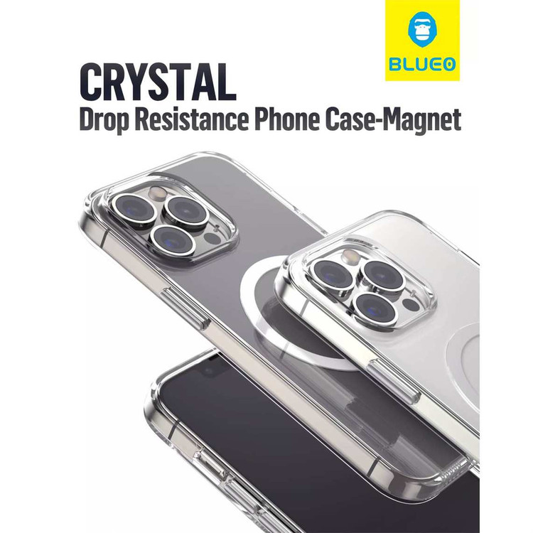 قاب بلو کریستالی شفاف Blueo Crystal Clear Pro Drop Resistant Phone Case Iphone (GN897)