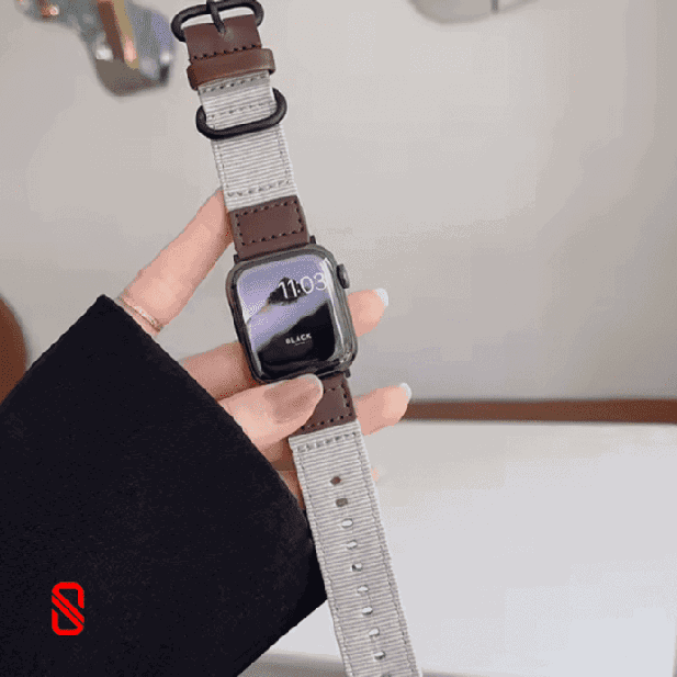 بند اپل واچ Leather & Nylon چرم و نایلون (GN898)