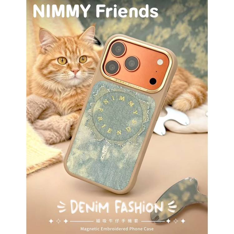 قاب نیمی Nimmy Magnetic Denim Fashion Series آیفون سری 17 & 18 (GN900)