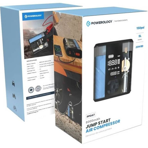 جامپ استارتر پاورولوژی Powerology Jump Start AIR Compressor 8800MAH PP047 (GN901)