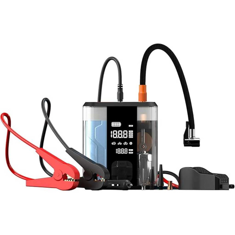 جامپ استارتر پاورولوژی Powerology Jump Start AIR Compressor 8800MAH PP047 (GN901)