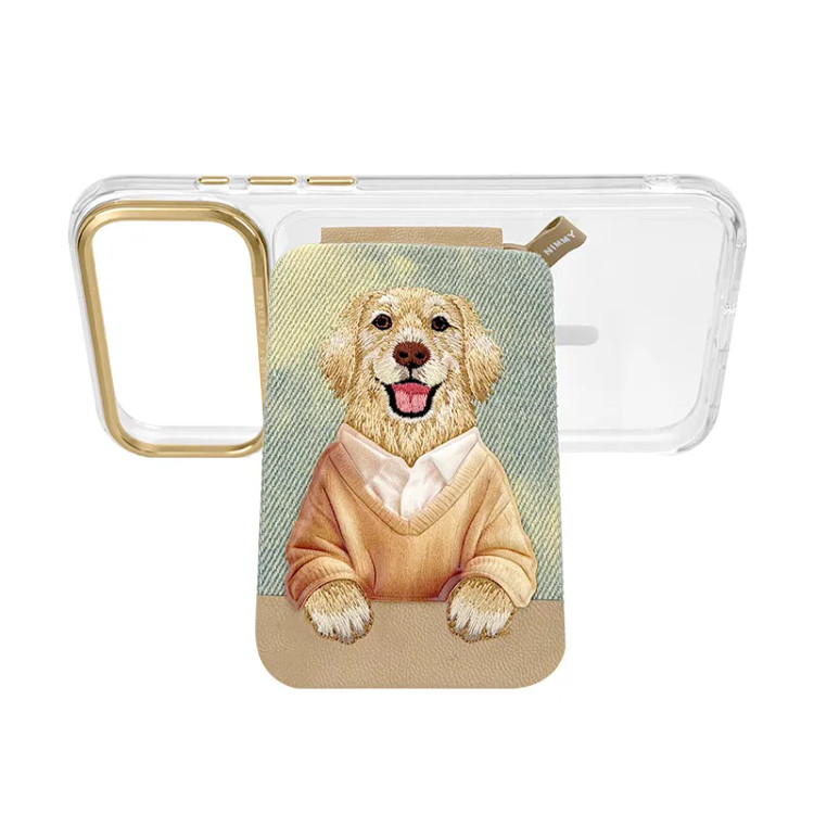 ست قاب شفاف و استند جاکارتی دار Gentle Pets نیمی Nimmy Magnetic Crystal Clear آیفون سری 17 & 18 (GN916)