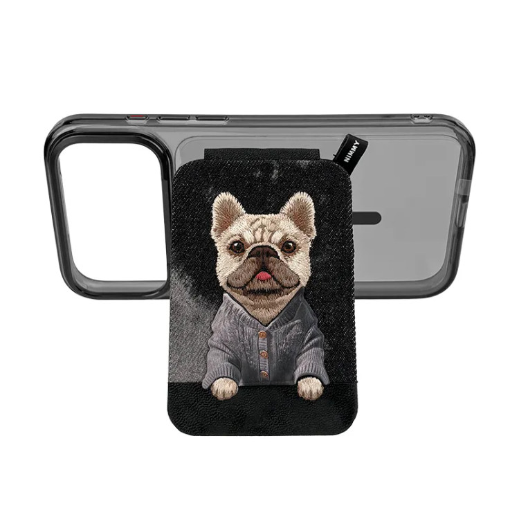 ست قاب شفاف و استند جاکارتی دار Gentle Pets نیمی Nimmy Magnetic Crystal Clear آیفون سری 17 & 18 (GN916)