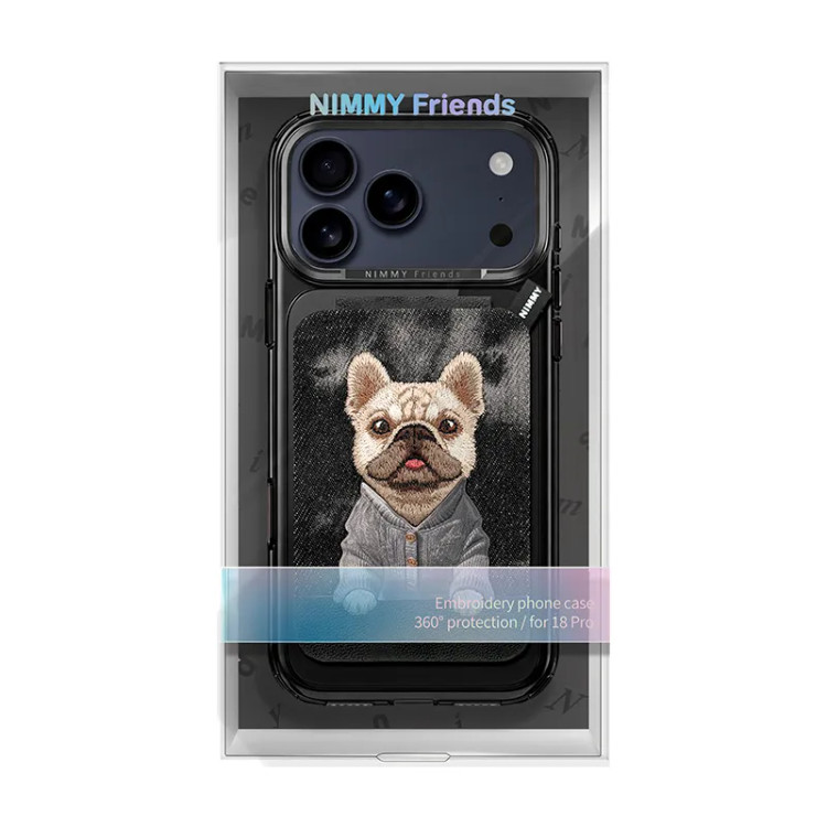 ست قاب شفاف و استند جاکارتی دار Gentle Pets نیمی Nimmy Magnetic Crystal Clear آیفون سری 17 & 18 (GN916)
