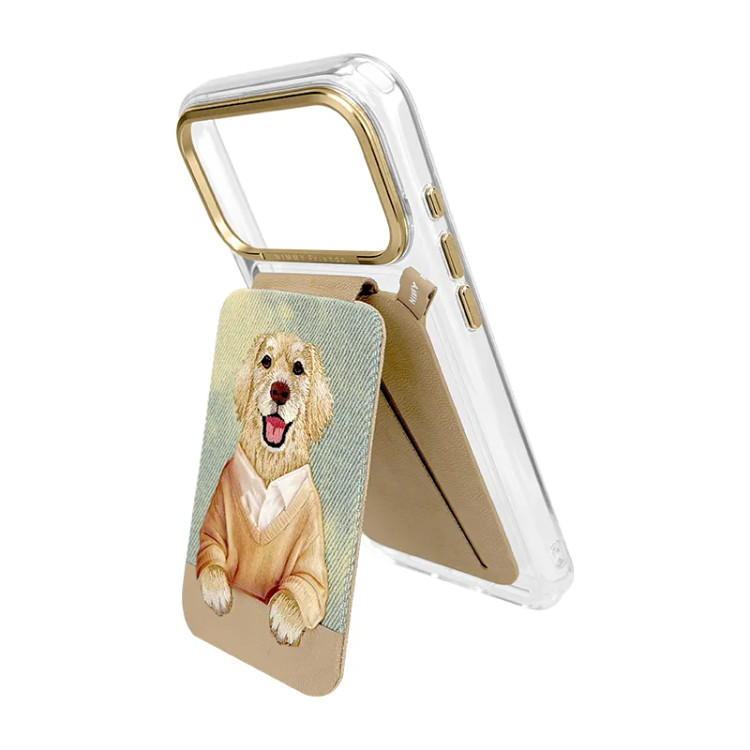 ست قاب شفاف و استند جاکارتی دار Gentle Pets نیمی Nimmy Magnetic Crystal Clear آیفون سری 17 & 18 (GN916)