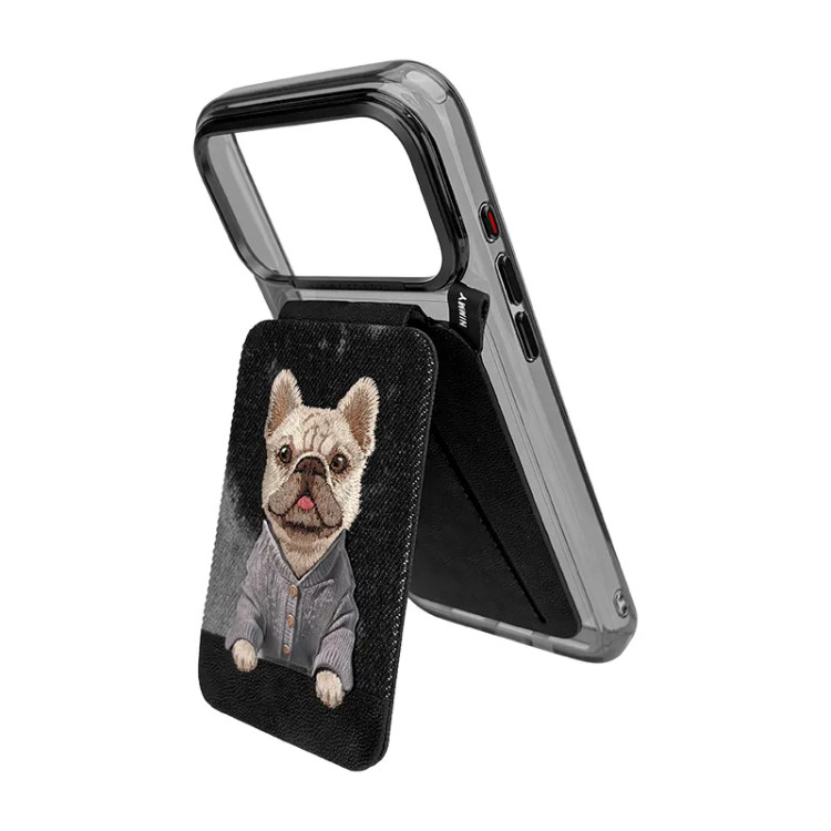 ست قاب شفاف و استند جاکارتی دار Gentle Pets نیمی Nimmy Magnetic Crystal Clear آیفون سری 17 & 18 (GN916)