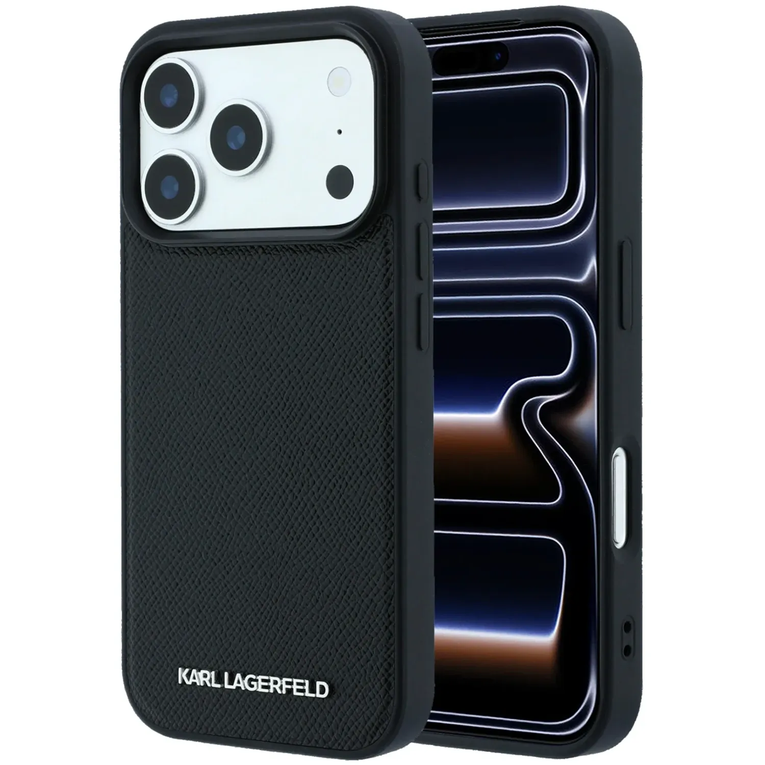 قاب کارل لاگرفلد Karl Lagerfel Grained MagSafe Cover with Elongated Logo (GN918)