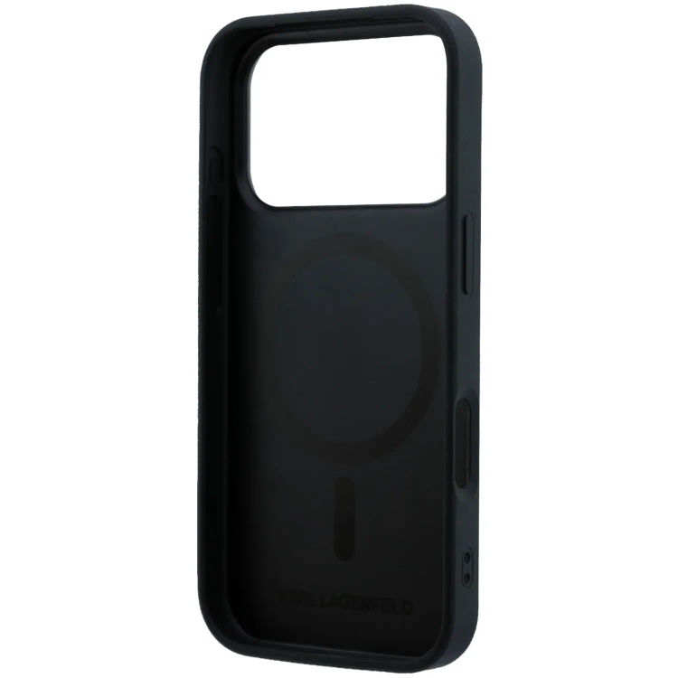 قاب کارل لاگرفلد Karl Lagerfel Grained MagSafe Cover with Elongated Logo (GN918)