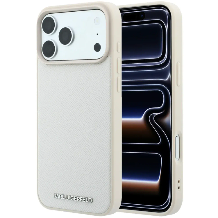 قاب کارل لاگرفلد Karl Lagerfel Grained MagSafe Cover with Elongated Logo (GN918)
