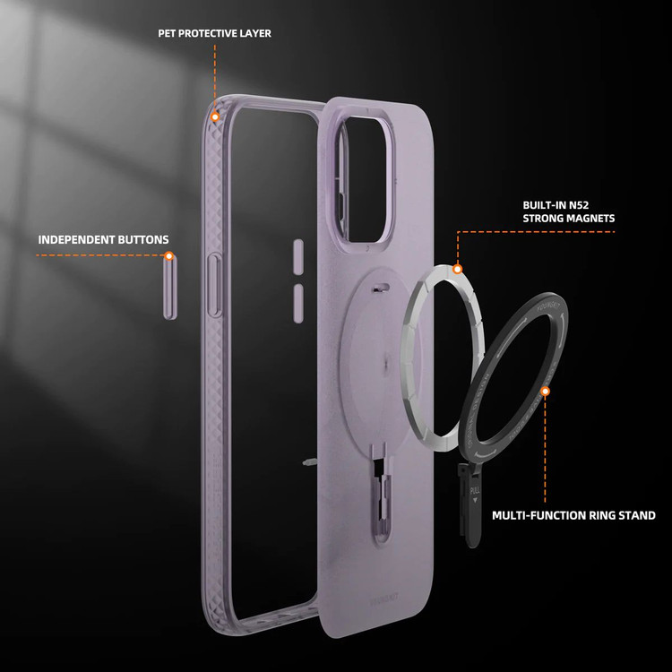 قاب Youngkit یانگ کیت Rock Frosted Impact Series Iphone (GN936)