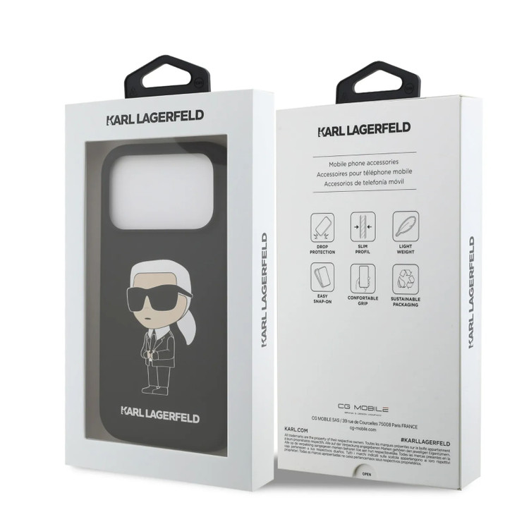 قاب کارل لاگرفلد Karl Lagerfeld تکی بزرگ Iphone سری 17 (GN939)