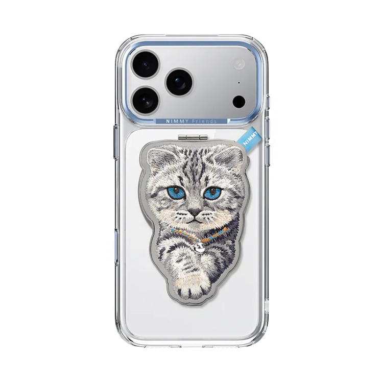 ست قاب شفاف و استند مگنتی Denim نیمی Nimmy Magnetic Crystal Clear آیفون سری 17 & 18 (GN941)