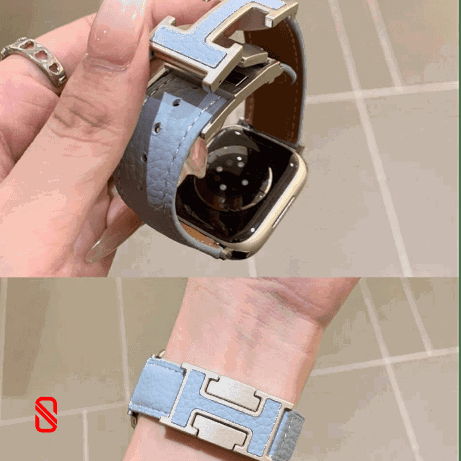 بند اپل واچ چرم قفل هرمس Hermes (GN942)