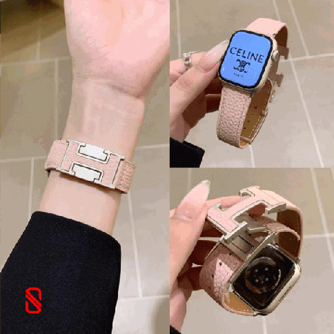بند اپل واچ چرم قفل هرمس Hermes (GN942)