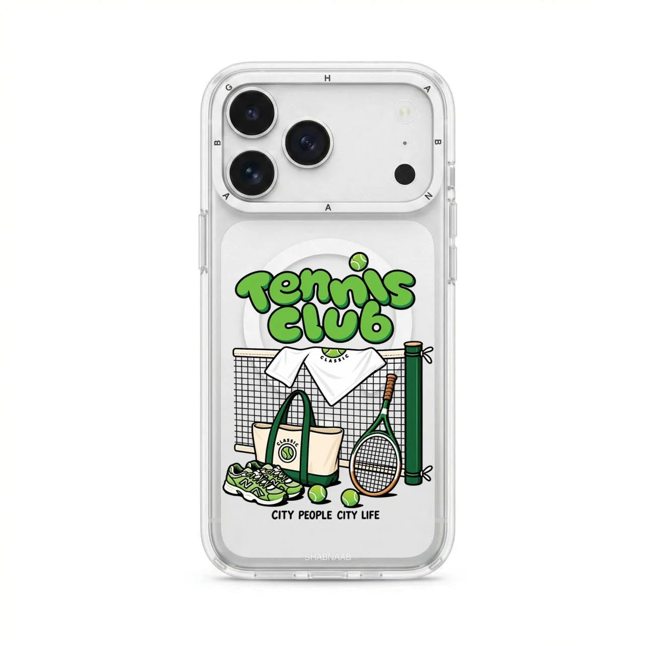 قاب تنیس Tennis با مگ سیف قاب ناب ghabnaab آیفون (GN963)