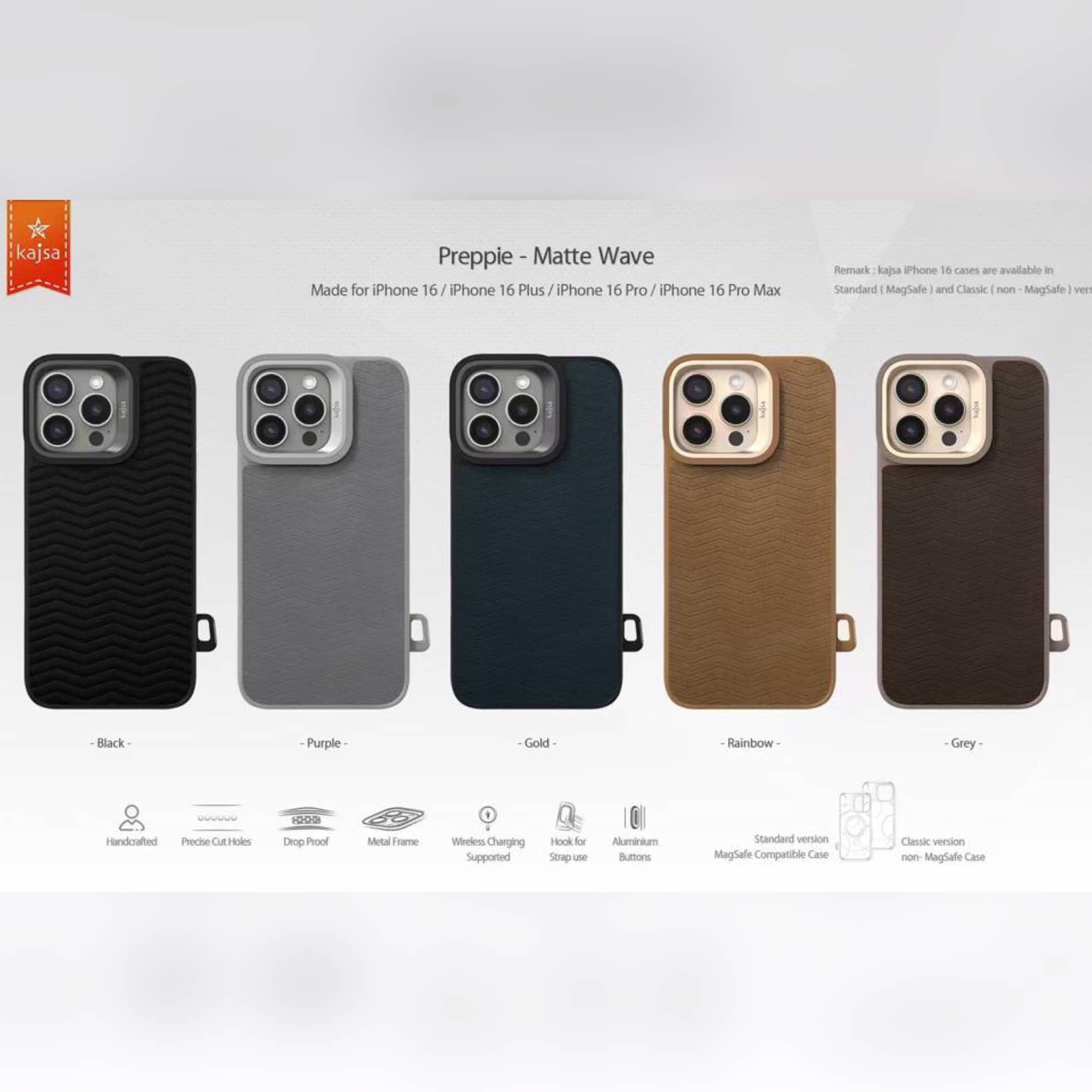 قاب Kajsa کجسا Matte Wave Magsafe آیفون (GN964)