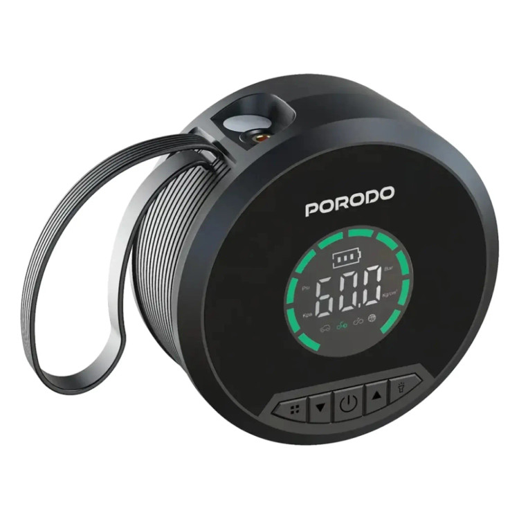 پاور بانک ، جامپ استارتر Porodo Gagefit Power Bank & jump Starter with Tire Inflator (GN974)