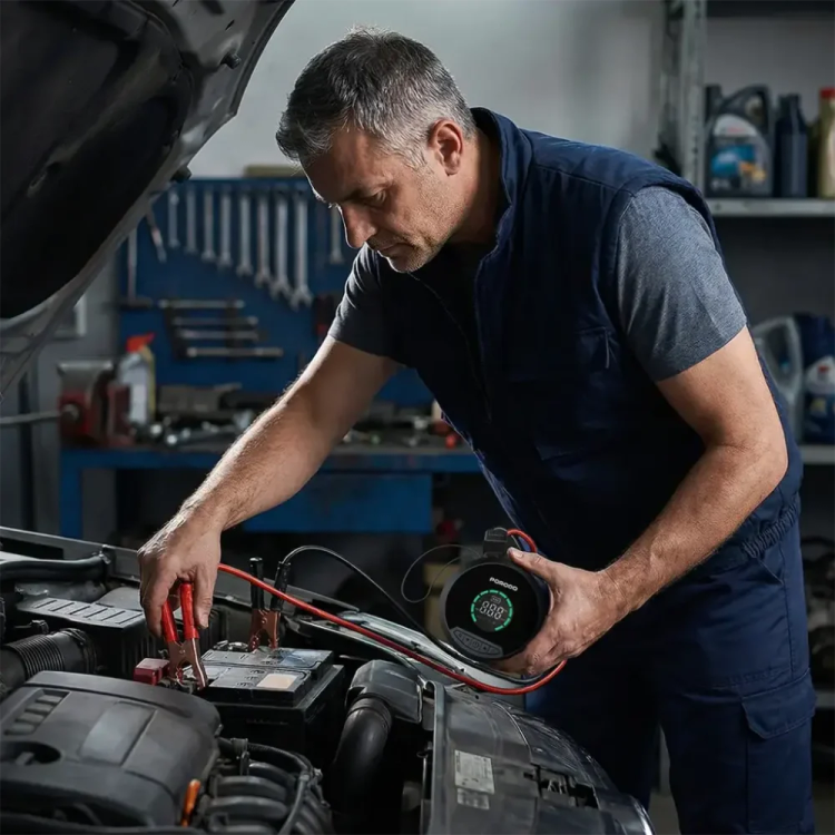 پاور بانک ، جامپ استارتر Porodo Gagefit Power Bank & jump Starter with Tire Inflator (GN974)