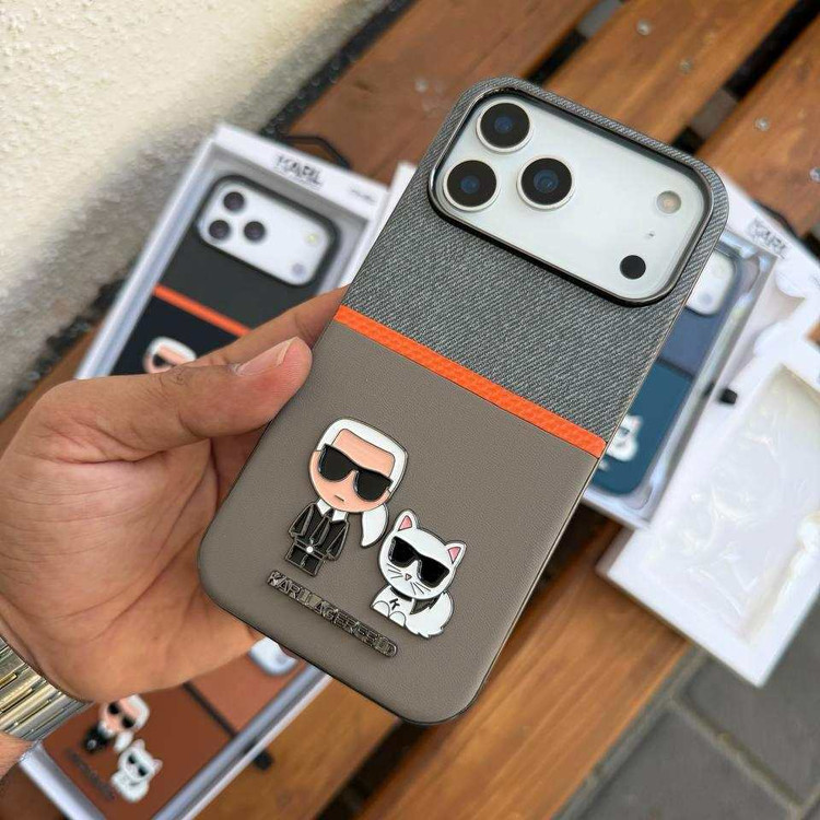 قاب کارل لاگرفلد Karl Lagerfeld دو تکه آیفون (GN981)