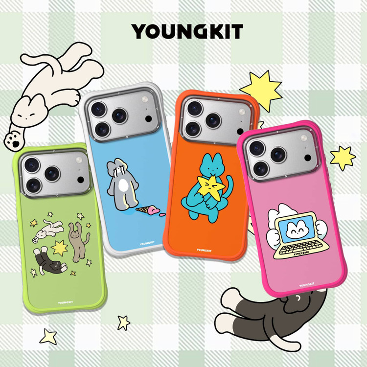 قاب Youngkit یانگ کیت Cat Diary Series صورتی (GN991)