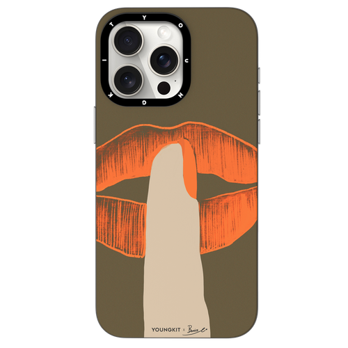 قاب یانگ کیت Youngkit Bemice Orange Vermilion Lips Magsafe Iphone (GN1007)