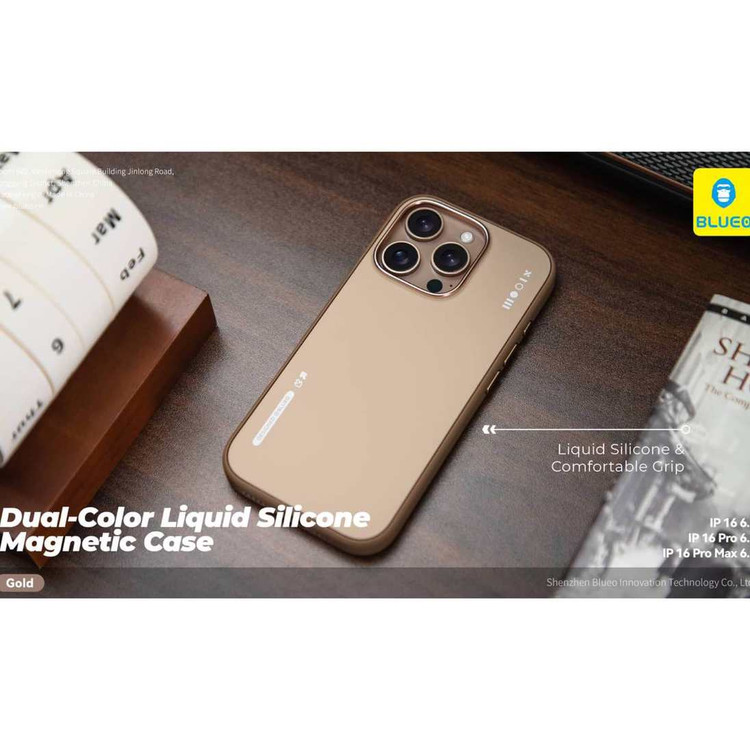 قاب بلو سیلیکونی Blueo DUAL-COLOR LIQUID SILICONE Iphone (GN1015)