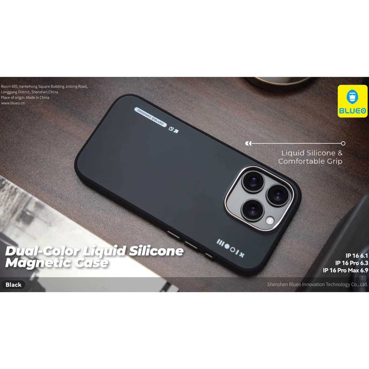قاب بلو سیلیکونی Blueo DUAL-COLOR LIQUID SILICONE Iphone (GN1015)