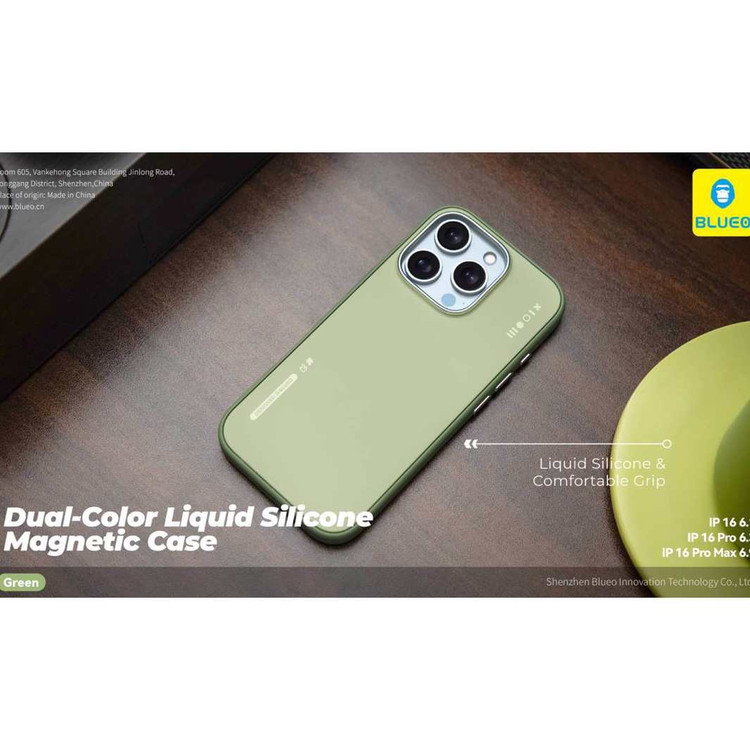 قاب بلو سیلیکونی Blueo DUAL-COLOR LIQUID SILICONE Iphone (GN1015)