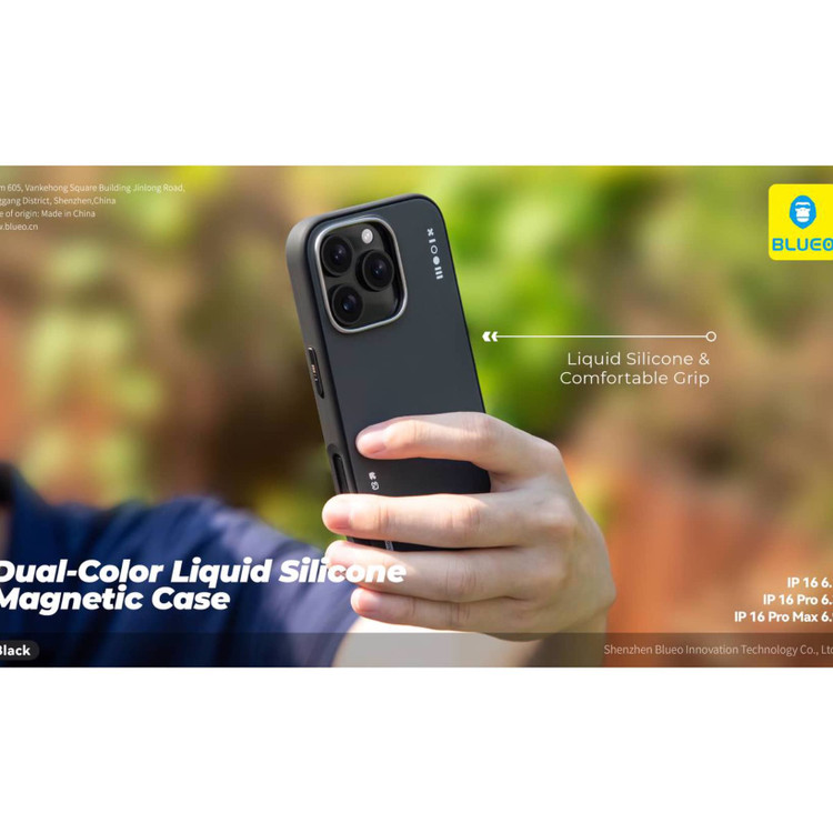 قاب بلو سیلیکونی Blueo DUAL-COLOR LIQUID SILICONE Iphone (GN1015)