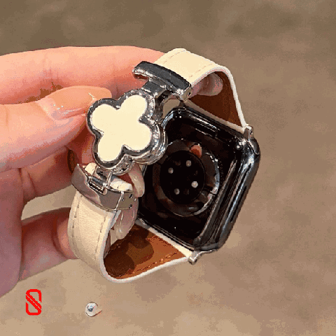 بند اپل واچ چرم قفل Van Cleef ون کلیف (GN1028)