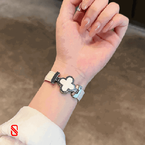 بند اپل واچ چرم قفل Van Cleef ون کلیف (GN1028)