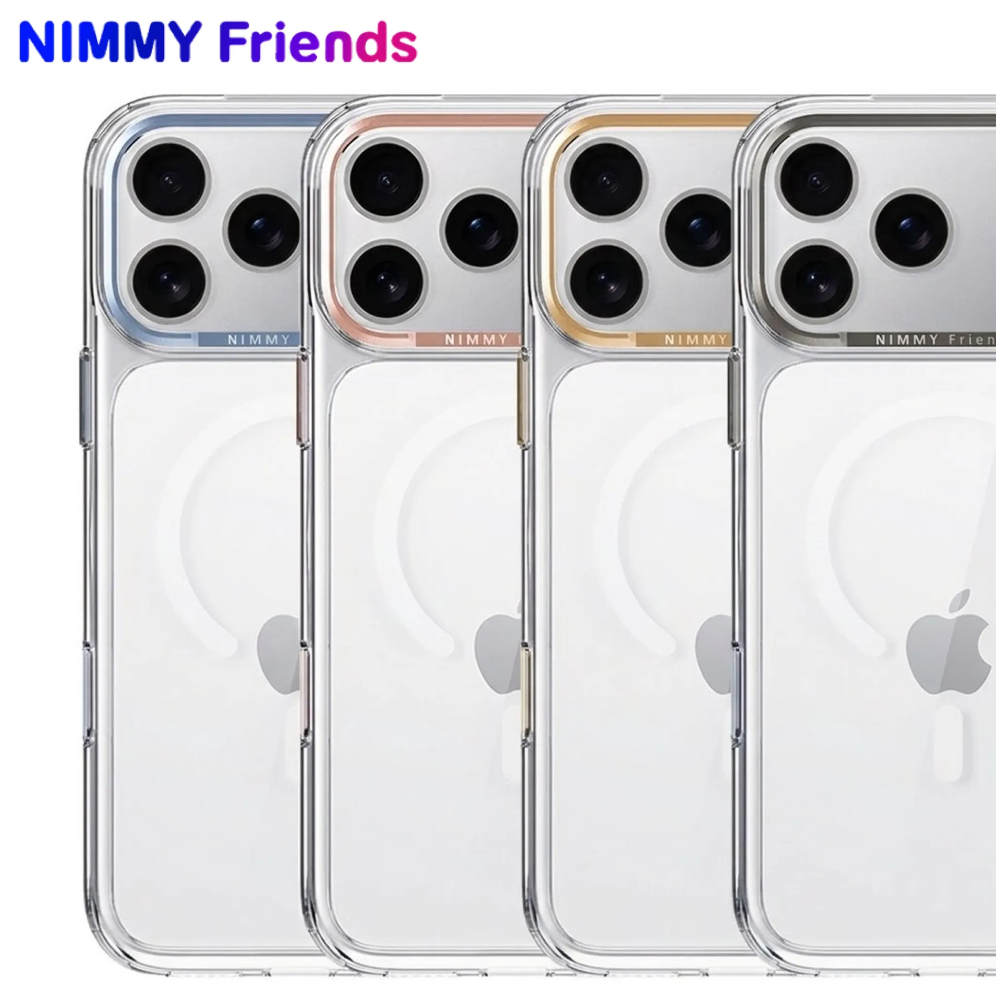 قاب نیمی شفاف Nimmy Magnetic Crystal Clear آیفون (GN1034)