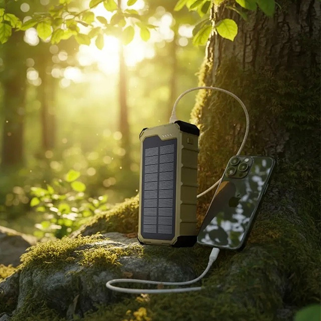 پاور بانک پاورولوژی Powerology Solara 10000mAh Solar Power Bank (GN1043)