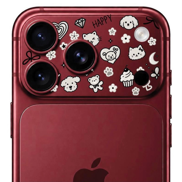محافظ دور لنز طرح Happy بلو Blueo Invisible Shock-Resistant Lens Protection (GN1052)
