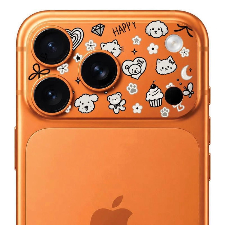 محافظ دور لنز طرح Happy بلو Blueo Invisible Shock-Resistant Lens Protection (GN1052)