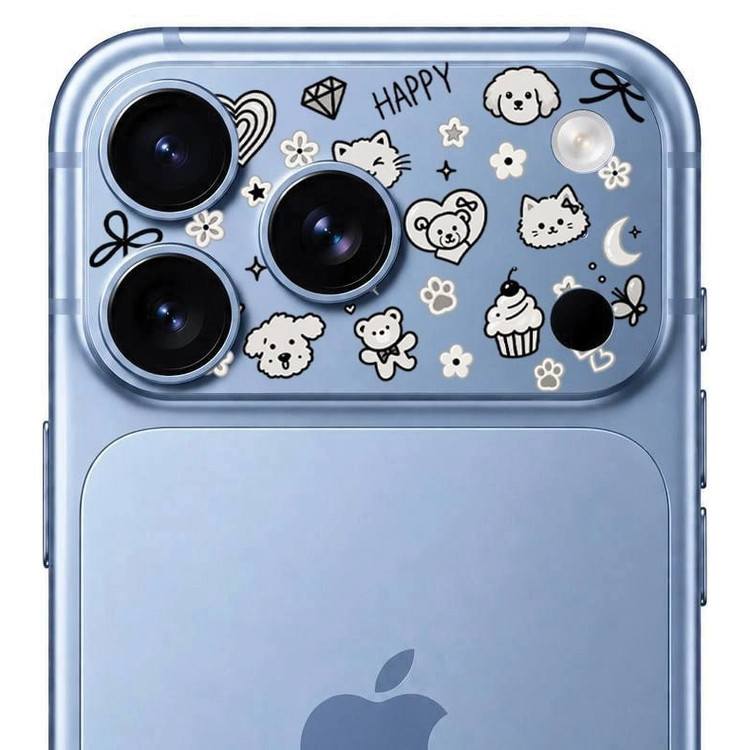 محافظ دور لنز طرح Happy بلو Blueo Invisible Shock-Resistant Lens Protection (GN1052)
