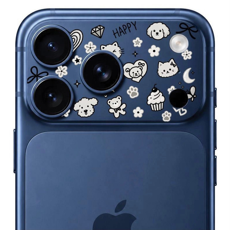محافظ دور لنز طرح Happy بلو Blueo Invisible Shock-Resistant Lens Protection (GN1052)