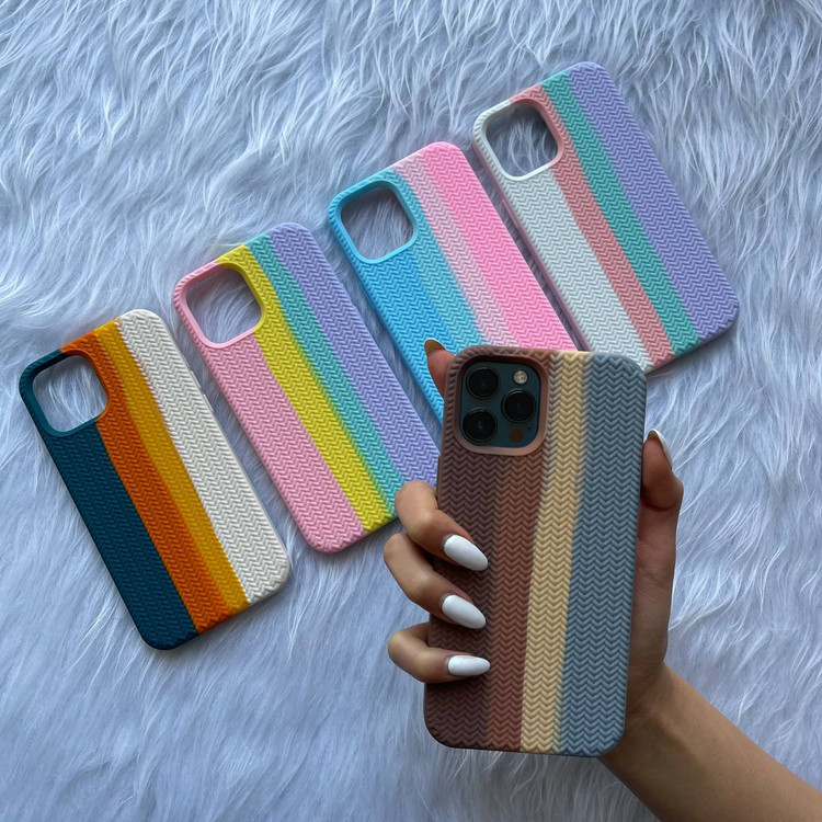 قاب حصیری رنگین کمانی iphone (GN1059)