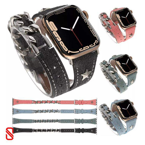 بند اپل واچ هرمس کارتیر Cartier Hermes جین (GN1074)