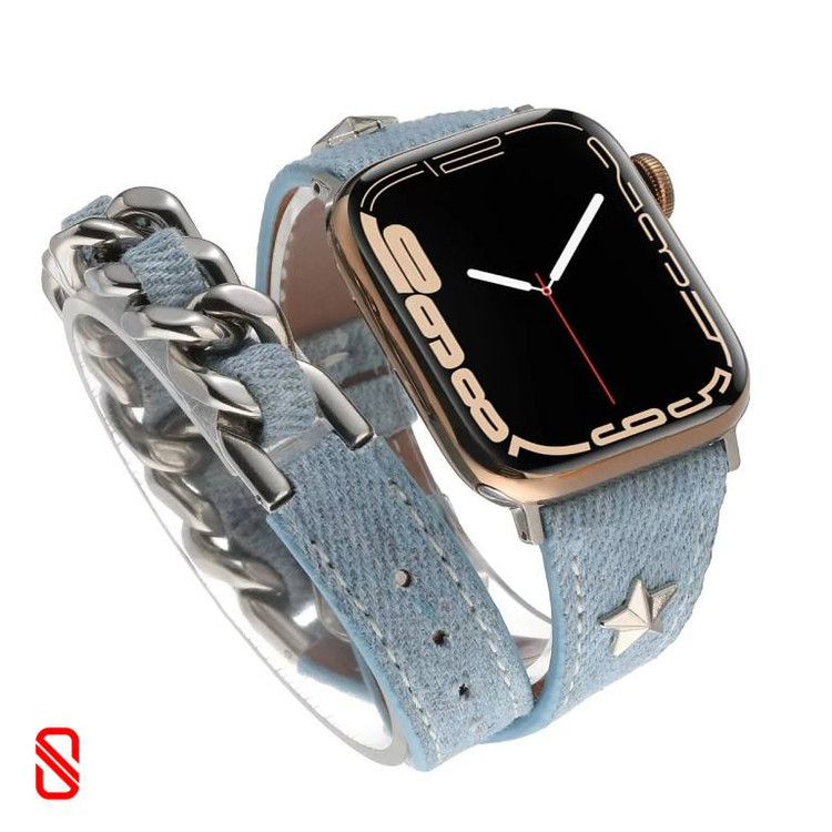 بند اپل واچ هرمس کارتیر Cartier Hermes جین (GN1074)