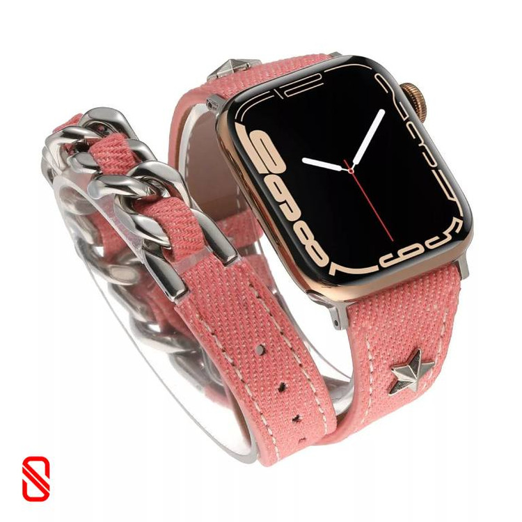 بند اپل واچ هرمس کارتیر Cartier Hermes جین (GN1074)