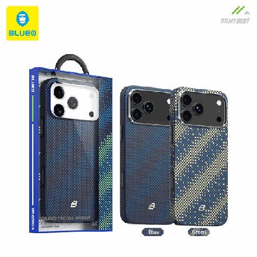 قاب بلو بافت Blueo Gilded Tactile Woven Galaxy Aramid Fiber Magnetic Case (GN1095)